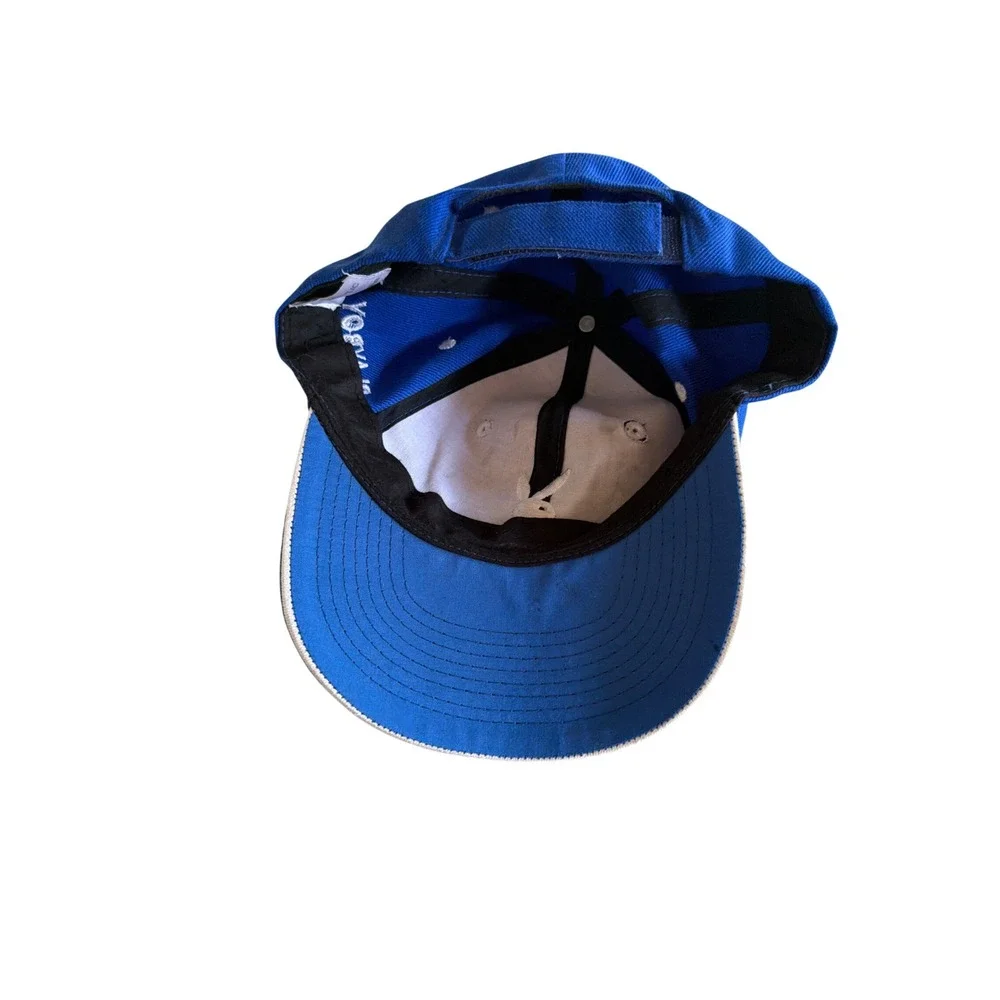 Playboy Baseball Cap Blue Embroidered Bunny Logo Adjustable Strap Hat
